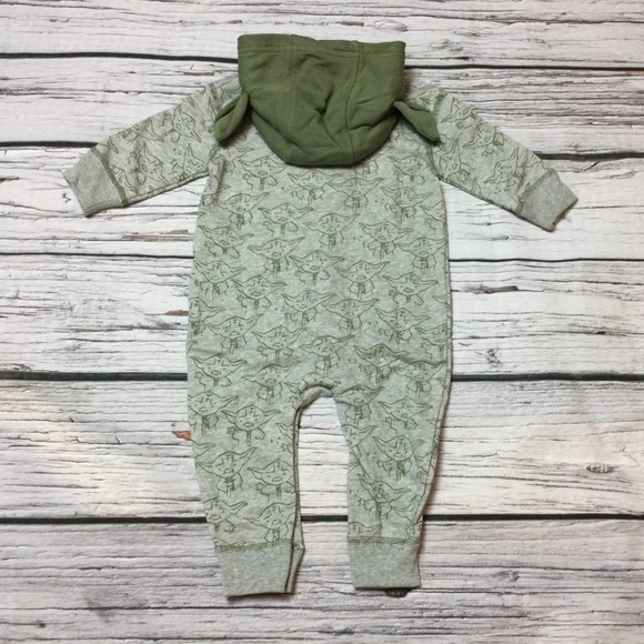 Gap Boys 6 12 18 24 Months Star Wars Yoda Pants Romper. NWT - Picture 6 of 7